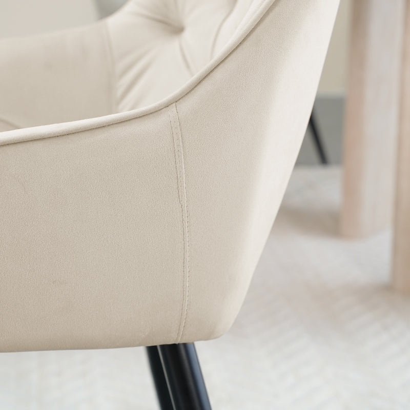 Armlehnenstuhl Keaton [2er Set] [Samt] Ofcasafurniture DE