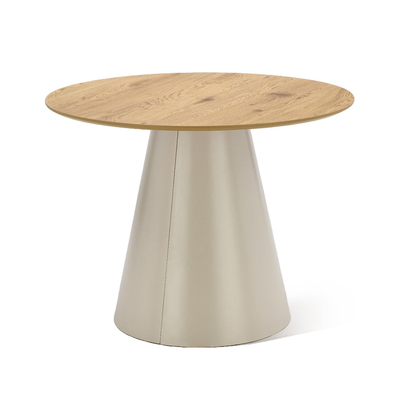 Ronde eettafel Elowen en 4 eetkamerstoelen Elara [Eetset]