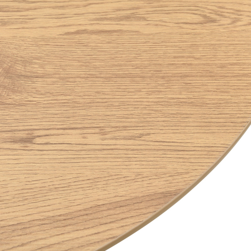 Ronde eettafel Elowen en 4 eetkamerstoelen Elara [Eetset]