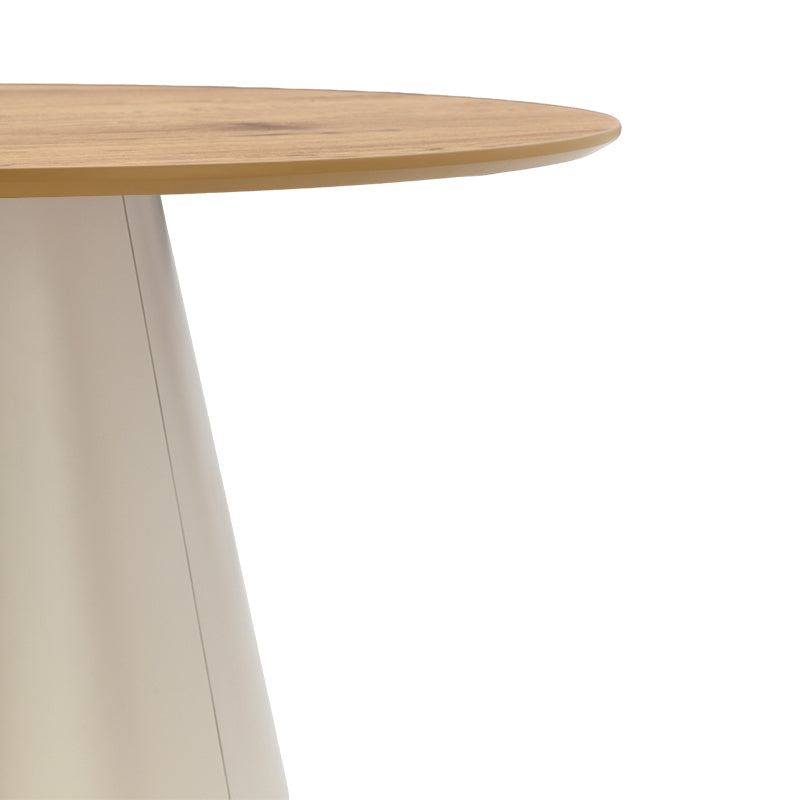 Ronde eettafel Elowen en 4 eetkamerstoelen Elara [Eetset]