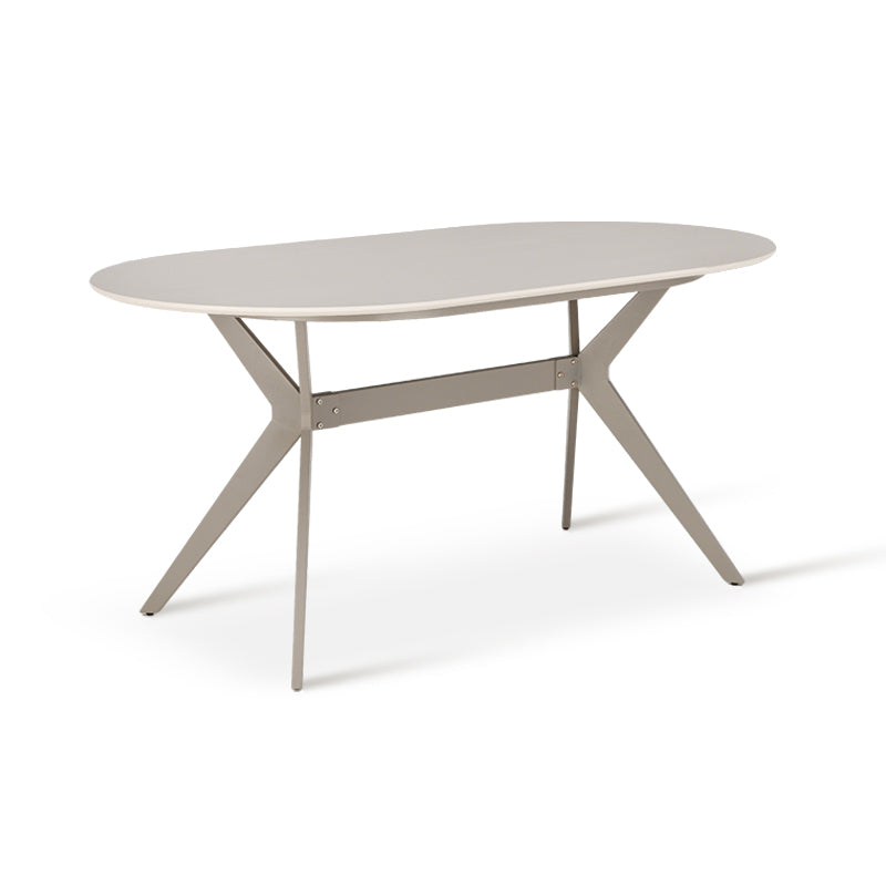 Judit Ovale Eettafel [Beige] [160 cm]