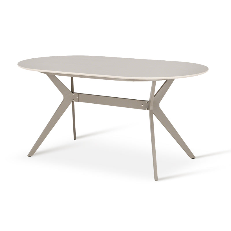 Judit Ovale Eettafel [Beige] [160 cm]