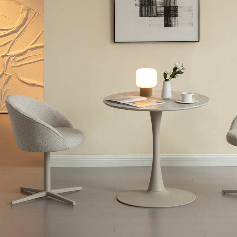 Ronde Eettafel Tiana en 2 360° Draaibare Paislee-eetkamerstoelen [Eetkamerset]