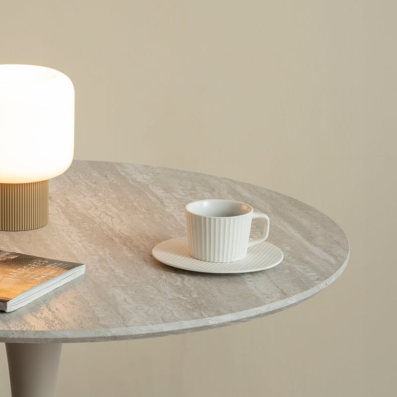 Ronde Eettafel Tiana en 2 360° Draaibare Paislee-eetkamerstoelen [Eetkamerset]