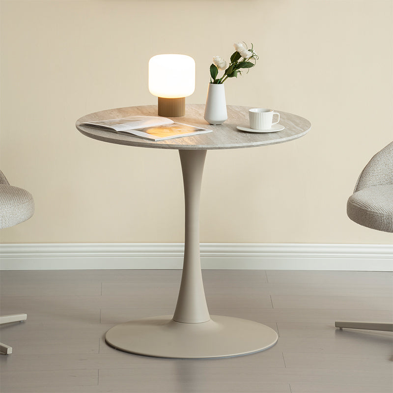 Ronde Eettafel Tiana en 2 360° Draaibare Paislee-eetkamerstoelen [Eetkamerset]