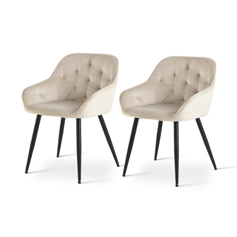 Armlehnenstuhl Keaton [2er Set] [Samt] Ofcasafurniture DE