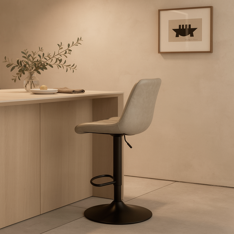 Jarvis AH Barkruk [Set van 2] [Kunstleer] [62 cm-82 cm]