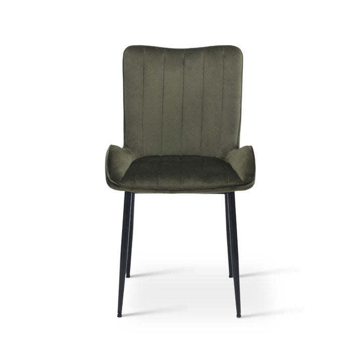 Edith Eetkamerstoel [Set van 2] [Fluweel]