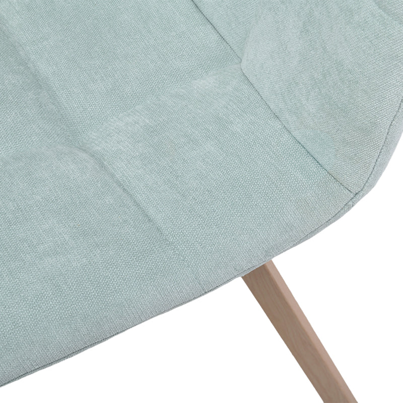 Esszimmerstuhl Aoife Sleek [2er Set] [Leinen Stoff] [Füsse in Metall in Eiche Optik] Ofcasafurniture DE