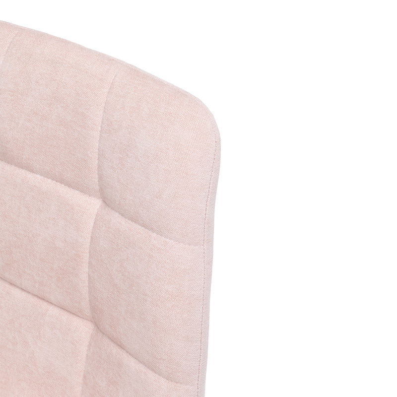 Esszimmerstuhl Aoife Sleek [2er Set] [Leinen Stoff] [Füsse in Metall in Eiche Optik] Ofcasafurniture DE