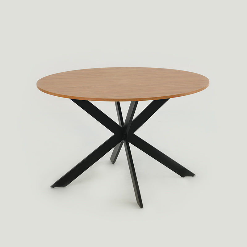 Ronde Eettafel Tilly en 4 Zahra Eetkamerstoelen [Eetkamerset]